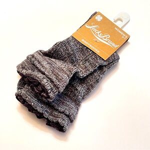 Lucky Brand Black Bootsocks NWT Womens 9-11 Cotton Blend